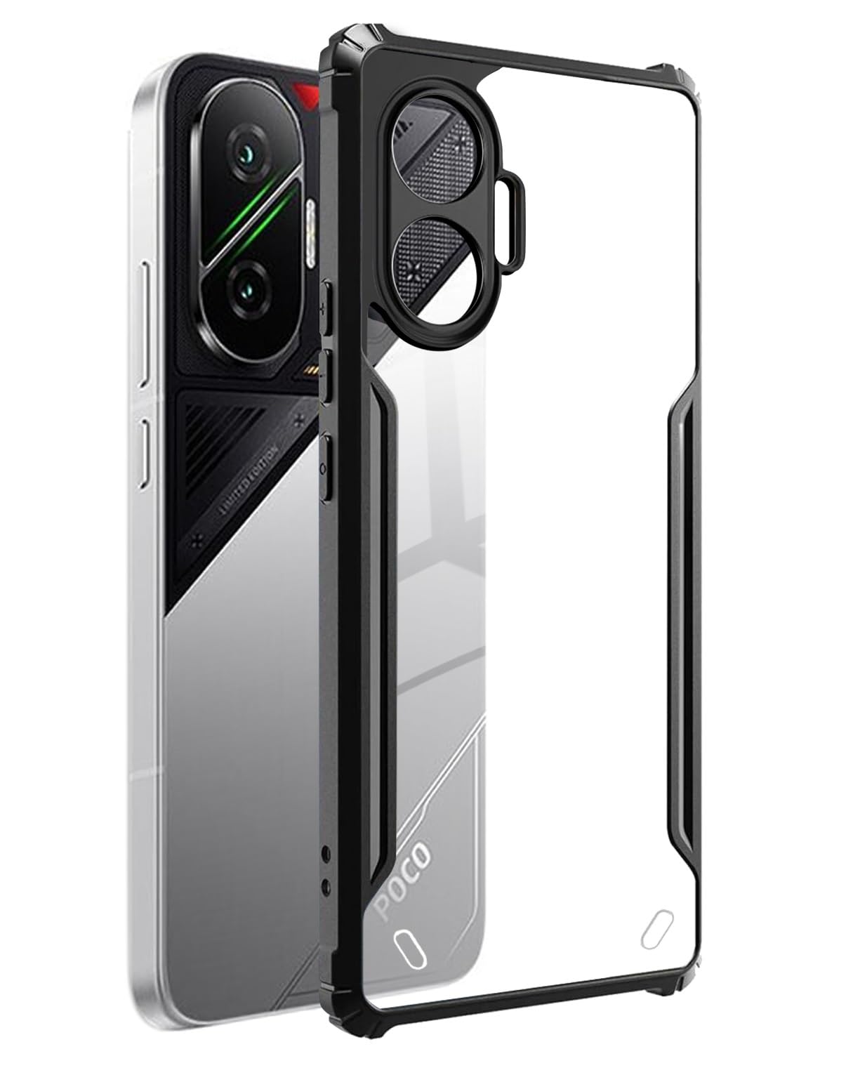 SPAZY CASE® Poco F7 5G Back Cover | Transparent Crystal Clear Hard